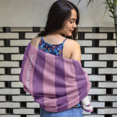 シーサイドセレニティ：カスタムビーチクラブタストライプのオル ビーチタオル