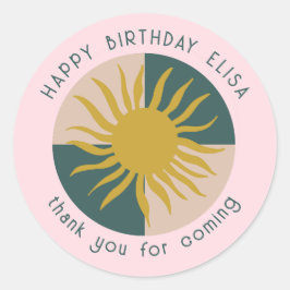 シーサイドソワレーバースデイモダンキュートカスタム ラウンドシール