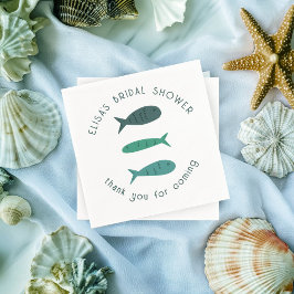 シーサイドソワレーブライダルシャワー かわいいお魚 CUSTOM スタンダードカクテルナプキン