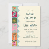 シーサイドソーリーブライダルシャワーモダンキュートカスタム 招待状 (正面)