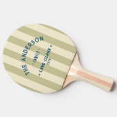 シーサイドダストセージのストライピングとファミリ名 卓球ラケット (横)