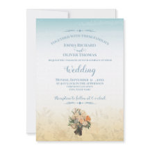 シーサイドテーマ結婚式招待状