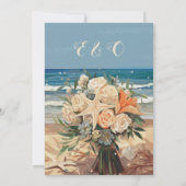 シーサイドテーマ結婚式招待状 招待状 (裏面)