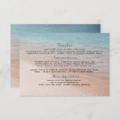 シーサイドデスティネーションウェディング詳細 エンクロージャーカード (正面/裏面)