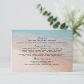 シーサイドデスティネーションウェディング詳細 エンクロージャーカード (スタンド正面)