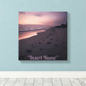 シーサイドトワイライト キャンバスプリント (インサイチュ (ウッドフロア))
