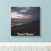 シーサイドトワイライト キャンバスプリント (インサイチュ (ウッドフロア))