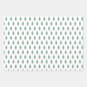 シーサイドニューイングランドのクリスマスツリー ラッピングペーパーシート (正面3)