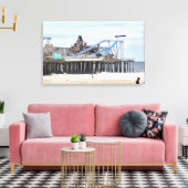 シーサイドハイツの桟橋 – 2012年の夏 キャンバスプリント (インサイチュ (リビング))