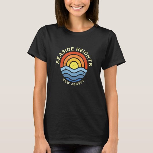 シーサイドハイツニュージャージーNJサマースラゼサイドター Tシャツ (正面)