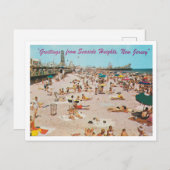 シーサイドハイツ、ニュージャージーの旅行からの挨拶 ポストカード (正面/裏面)