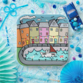 シーサイドハーバーテーマドパーティー紙プレート ペーパープレート (パーティー)