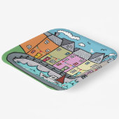 シーサイドハーバーテーマドパーティー紙プレート ペーパープレート (傾斜あり)