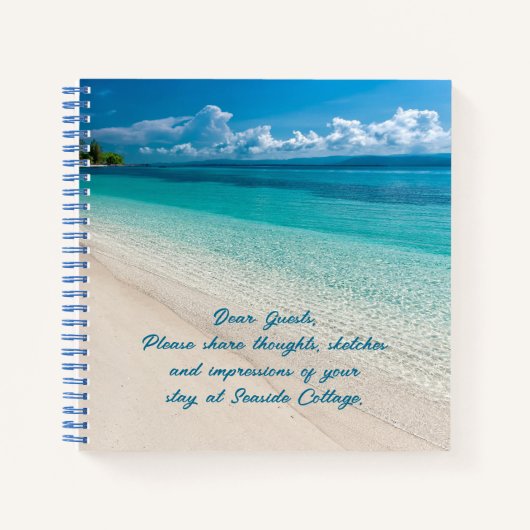 シーサイドバケーションレンタルゲストノートブックレビュー ノートブック (正面)