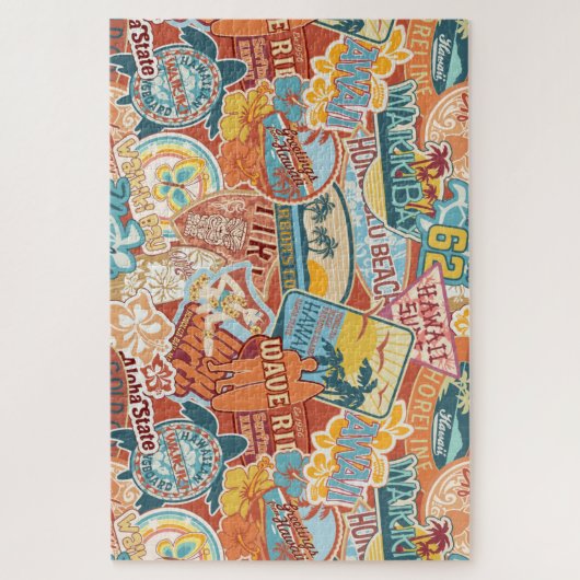 シーサイドバケーションワイキベイハワイ ジグソーパズル (縦)