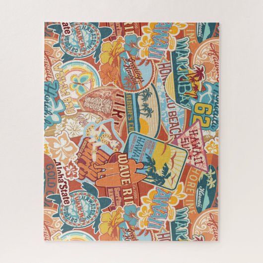 シーサイドバケーションワイキベイハワイ ジグソーパズル (縦)