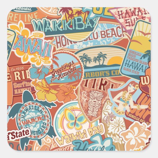 シーサイドバケーションワイキベイハワイ スクエアシール (正面)