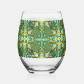 シーサイドパイナップルおもしろい ステムなしワイングラス (右)