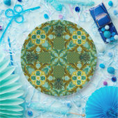 シーサイドパイナップルデザインプレート ペーパープレート (パーティー)