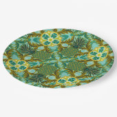 シーサイドパイナップルデザインプレート ペーパープレート (アングル)