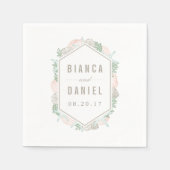 シーサイドパステル結婚ズ スタンダードカクテルナプキン (正面)