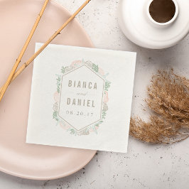 シーサイドパステル結婚ズ スタンダードカクテルナプキン