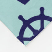 シーサイドパターン フリースブランケット (角)