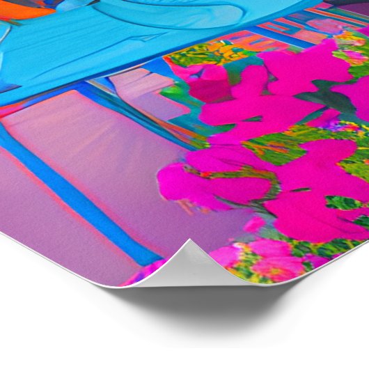 シーサイドパテイタリアンオガーデンアクリルアート ポスター (角)