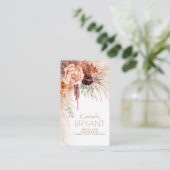 シーサイドパンパスグラス&テラコッタフラワーズボホ 名刺 (スタンド正面)