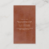 シーサイドパンパスグラス&テラコッタフラワーズボホ 名刺 (裏面)