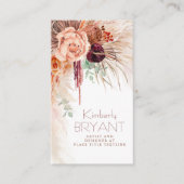 シーサイドパンパスグラス&テラコッタフラワーズボホ 名刺 (正面)