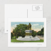 シーサイドパークビューのP T Barnum Monument ポストカード (正面/裏面)