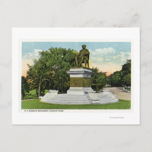 シーサイドパークビューのP T Barnum Monument ポストカード (正面)
