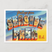 シーサイドパーク、ニュージャージーの旅行からの挨拶 ポストカード (正面)