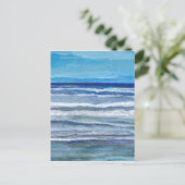 シーサイドビュー海アートはがき ポストカード (スタンド正面)