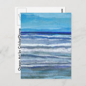 シーサイドビュー海アートはがき ポストカード (正面/裏面)