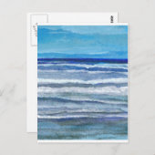 シーサイドビュー海アート ポストカード (正面/裏面)