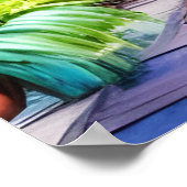 シーサイドビレッジウォーターカラーカスタムパーティー ポスター (角)