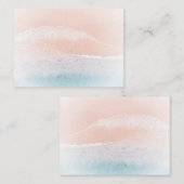 シーサイドビーチサンドシー自然カスタムテンプレート ノートカード (正面/裏面)