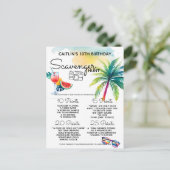 シーサイドビーチスカベンジャー狩り 案内ポストカード (スタンド正面)