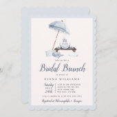 シーサイドビーチブライダルブランチシャワー 招待状 (正面/裏面)