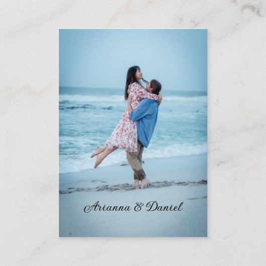 シーサイドビーチブルーシーシェルレジストリWebサイト エンクロージャーカード (裏面)