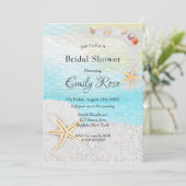 シーサイドビーチホワイトサンドブライダルシャワー 招待状 (スタンド正面)