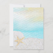 シーサイドビーチホワイトサンドブライダルルンチョン 招待状 (裏面)