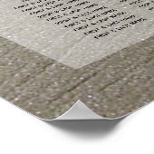 シーサイドビーチ結婚と砂の座席表 ポスター (角)