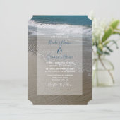 シーサイドビーチ&サンド結婚式招待状 招待状 (スタンド正面)