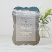 シーサイドビーチ&サンド結婚式招待状 招待状 (スタンド正面)