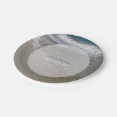 シーサイドビーチ&サ結婚ンド ペーパープレート (アングル)