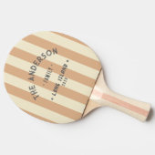 シーサイドピーチキスストライピング&ファミリー名 卓球ラケット (横)