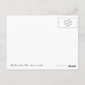 シーサイドフロリダサンセットブラック&ホワイト葉書 ポストカード (裏面)